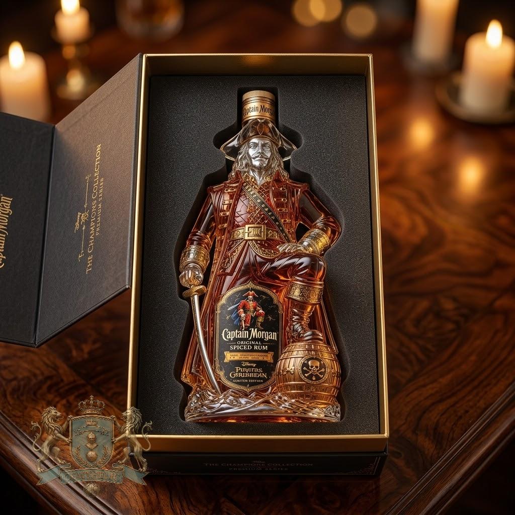 Captain Morgan Pirates of the Caribbean 20th Anniversary Whiskey Bottle