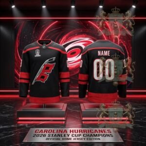 Carolina Hurricanes 2026 Stanley Cup Champions Hockey Jersey