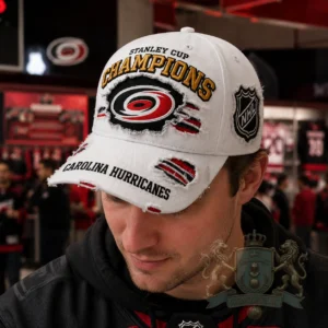 Carolina Hurricanes Stanley Cup Champions Distressed Baseball Cap