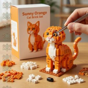 Cat Sunny Orange Brick Set