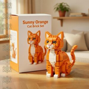 Cat Sunny Orange Brick Set