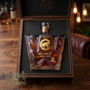 Chicago Cubs 150th Anniversary Whiskey Bottle