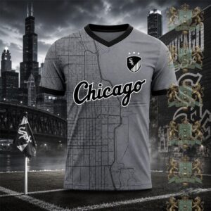 Chicago White Sox Chicago City Map T-Shirt