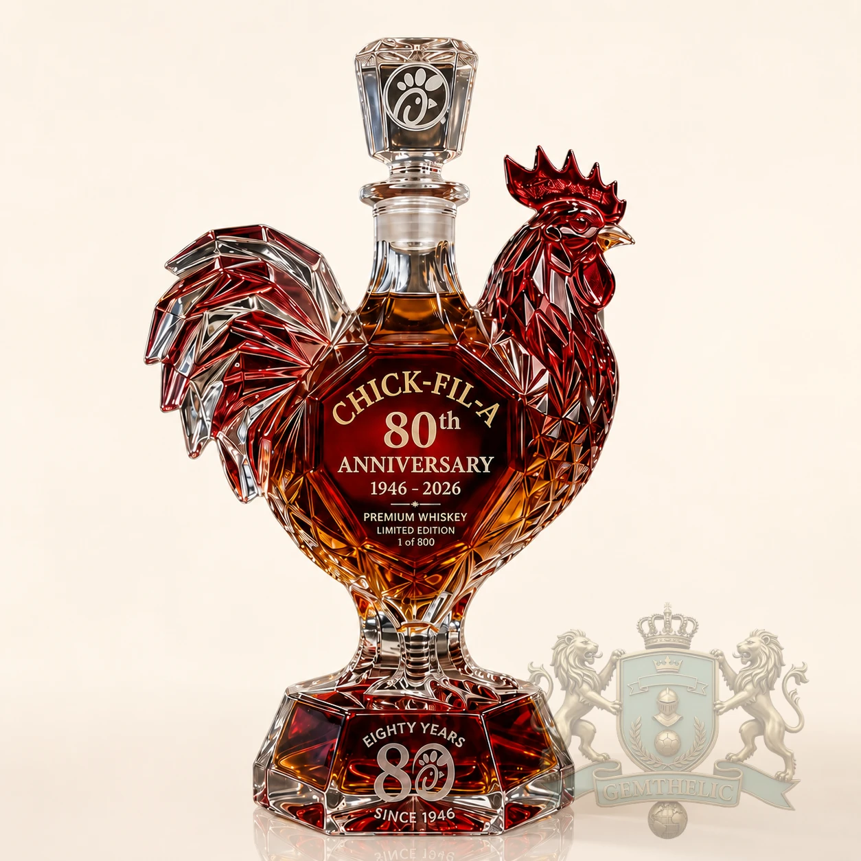 Chick-fil-A 80th Anniversary 1946-2026 Whiskey Decanter