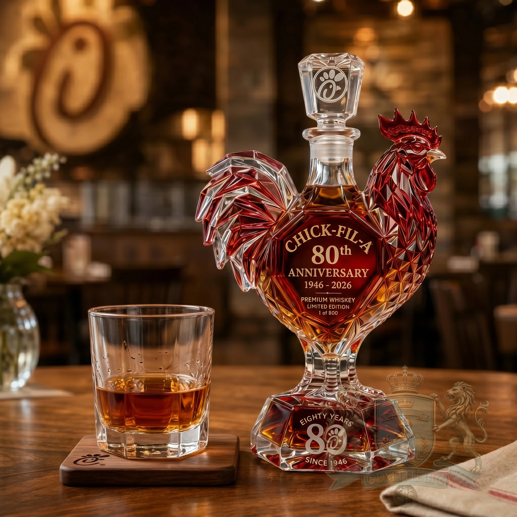 Chick-fil-A 80th Anniversary 1946-2026 Whiskey Decanter