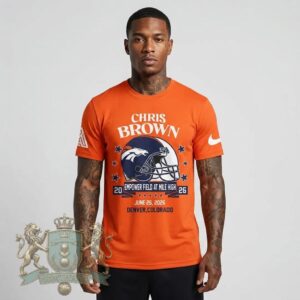 Chris Brown Denver Broncos Empower Field At Mile High Concert T-Shirt