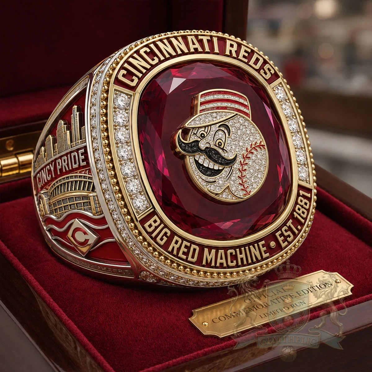 Cincinnati Reds Big Red Machine Est 1881 Championship Ring