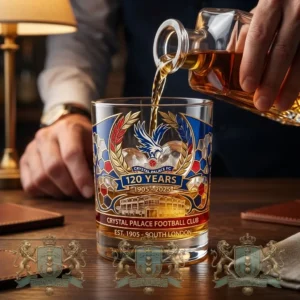 Crystal Palace Football Club 120th Anniversary Whiskey Glass