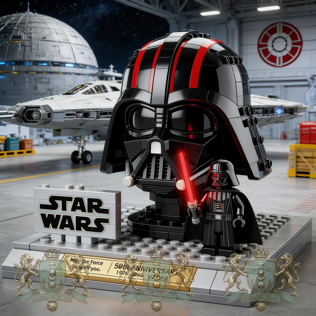 Star Wars Darth Vader 50th Anniversary Building Blocks Set - Front View
