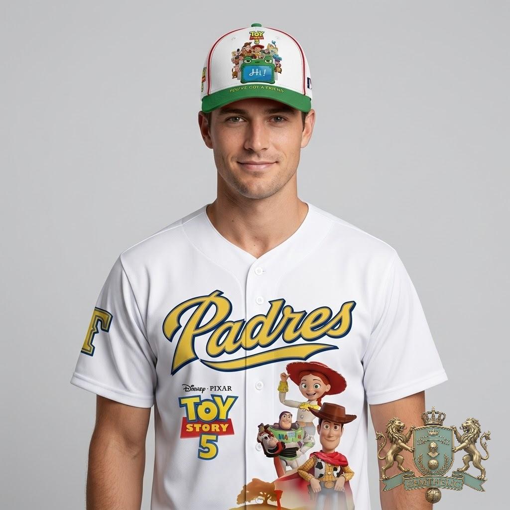 Disney Pixar Toy Story 5 Characters Baseball Jersey