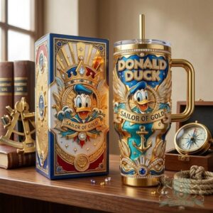 Donald Duck Sailor of Gold Tumbler