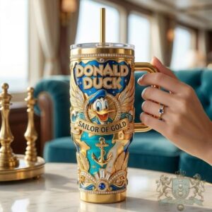 Donald Duck Sailor of Gold Tumbler