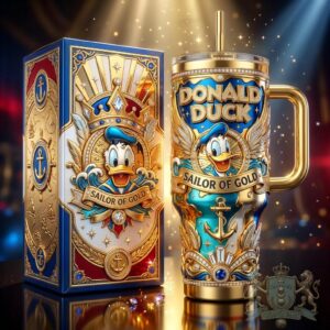 Donald Duck Sailor of Gold Tumbler