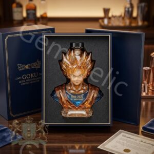 Dragon Ball Z Goku 40th Anniversary Whiskey Decanter Bottle