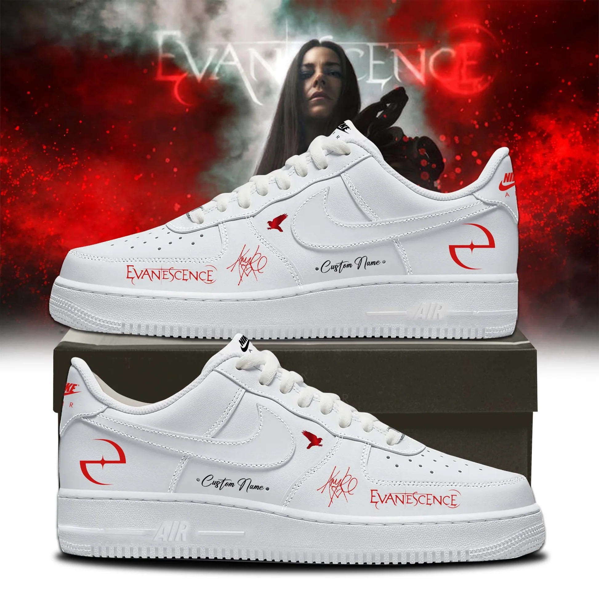 Evanescence Sanctuary Autograph Custom Name Sneakers