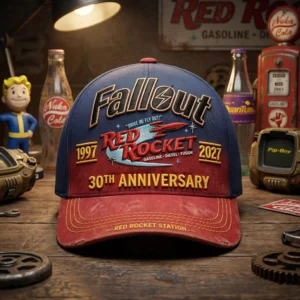 Fallout Red Rocket 30th Anniversary 1997-2027 Baseball Cap