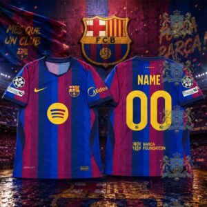 FC Barcelona Barça Foundation 10th Anniversary Football Jersey
