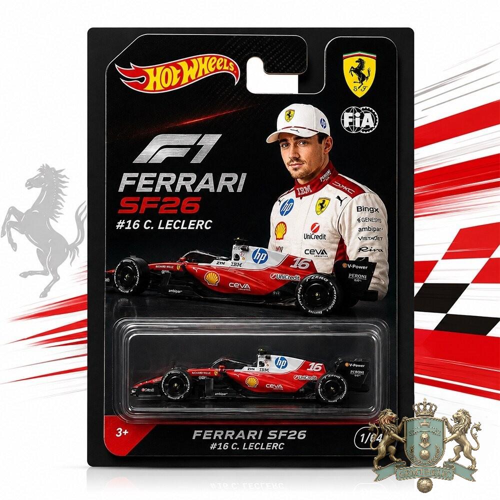 Ferrari SF26 #16 C. Leclerc Die-cast Car - Front View