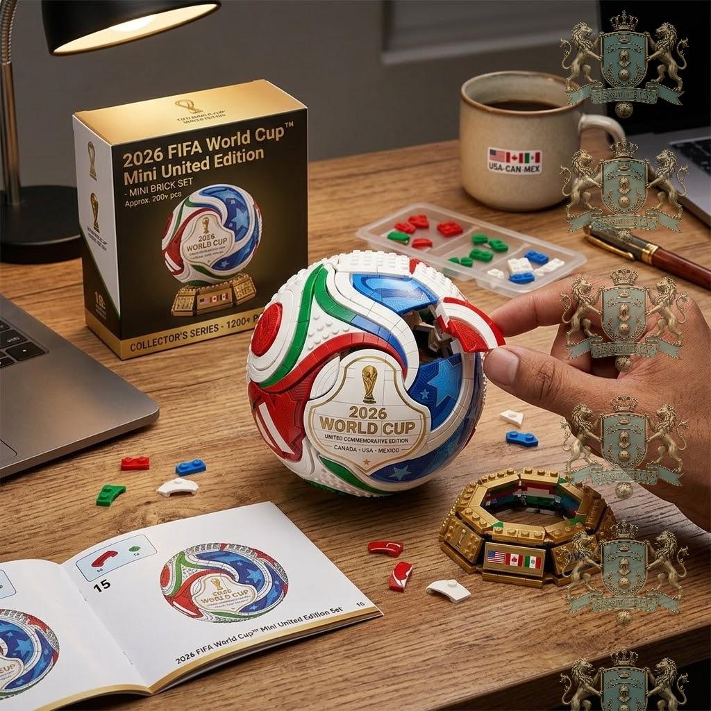 FIFA World Cup 2026 United Commemorative Building Blocks Set - Detail View