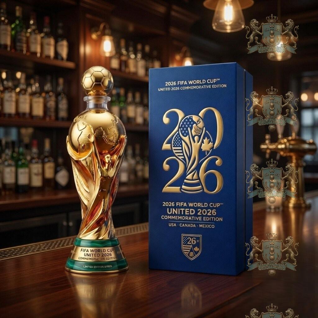 FIFA World Cup 2026 United Commemorative Whiskey Bottle - Front View