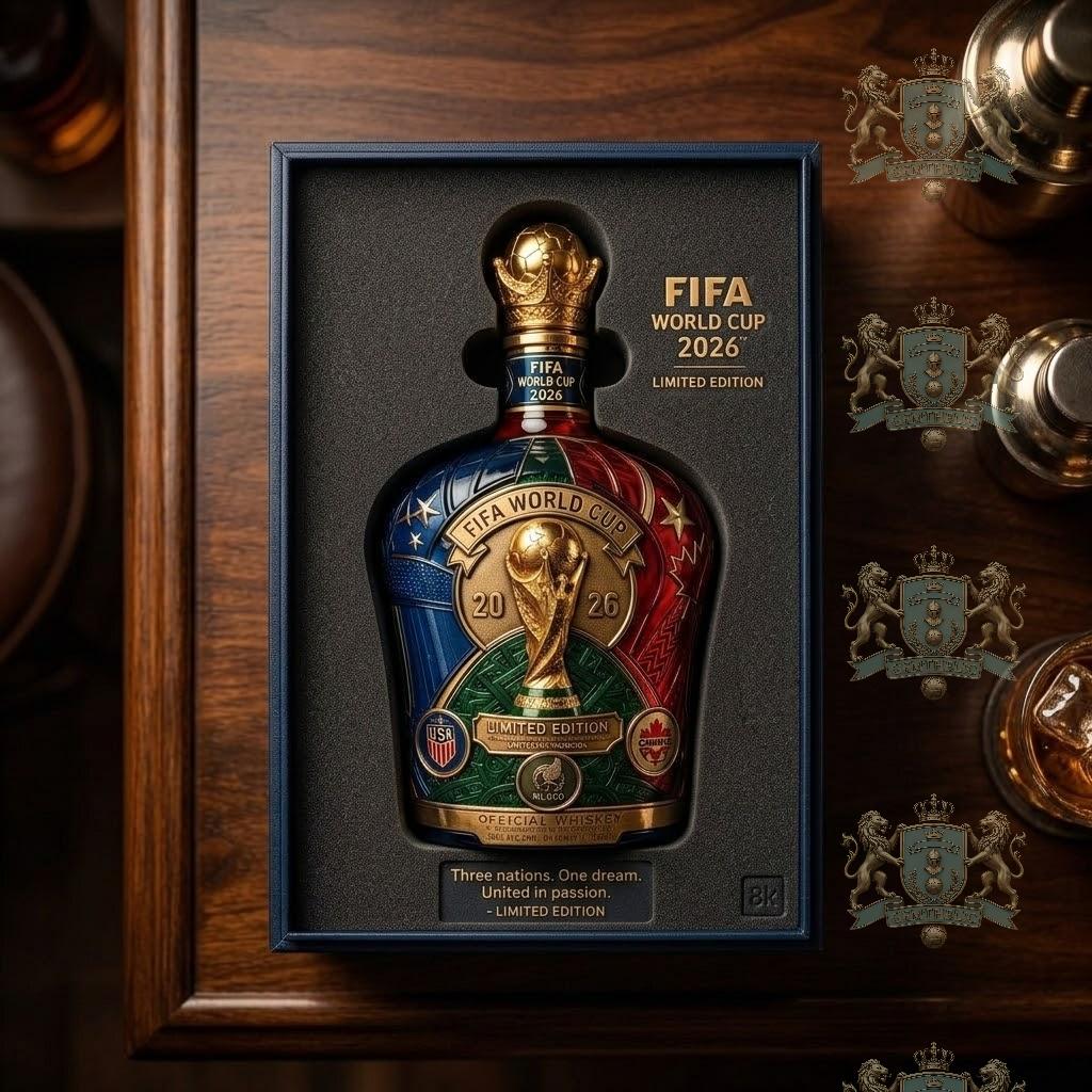 FIFA World Cup 2026 USA Mexico Canada Host Nations Whiskey Bottle