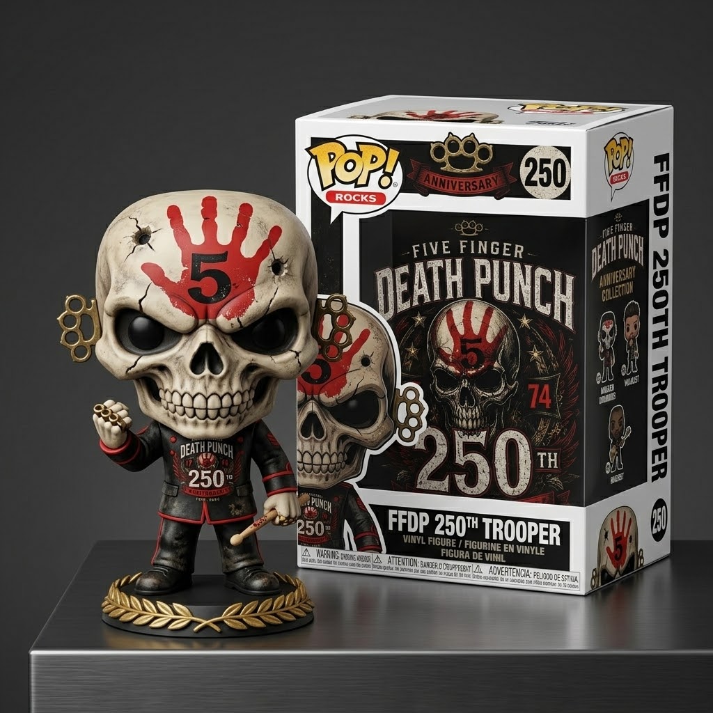 Five Finger Death Punch 250th Anniversary Trooper Funko Pop - Front View