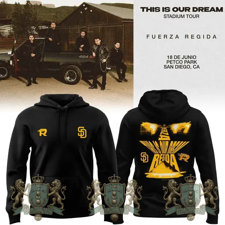 Fuerza Regida x San Diego This Is Our Dream Tour Hoodie - Front View