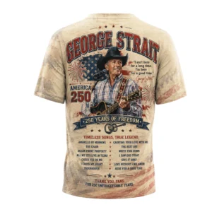 George Strait America 250 Years of Freedom Timeless Songs T-Shirt