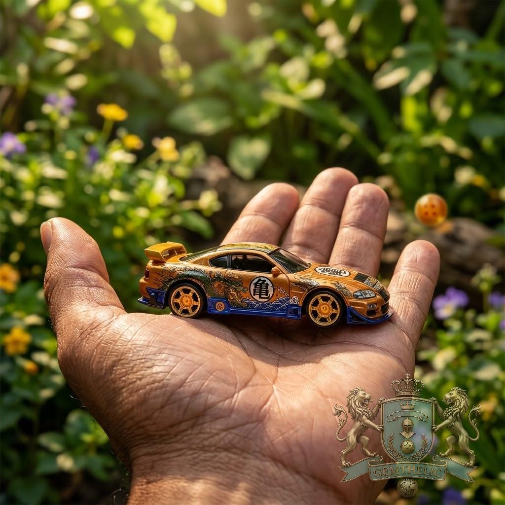 Goku 40th Anniversary Hot Wheels Character Car - Detail View