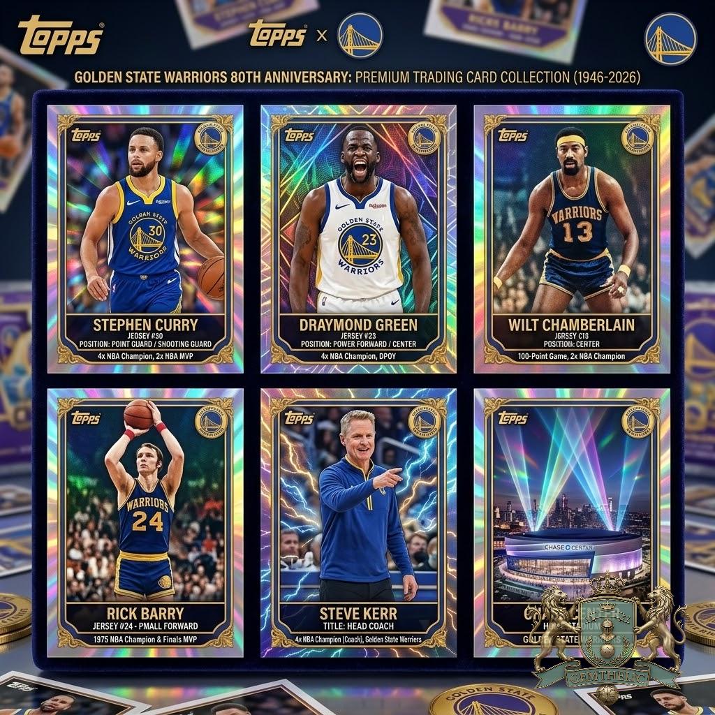 Golden State Warriors 80th Anniversary Trading Cards Box Set - Detail View
