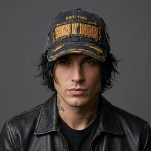 Guns N' Roses Est 1985 Member Names Distressed Baseball Cap