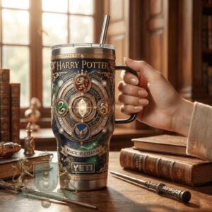 Harry Potter Magic Is Eternal Crystal Medallion Tumbler