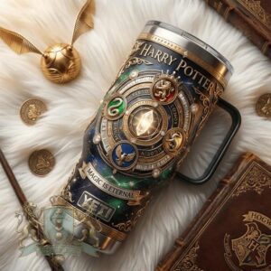 Harry Potter Magic Is Eternal Crystal Medallion Tumbler