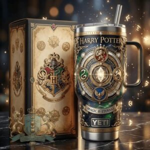 Harry Potter Magic Is Eternal Crystal Medallion Tumbler