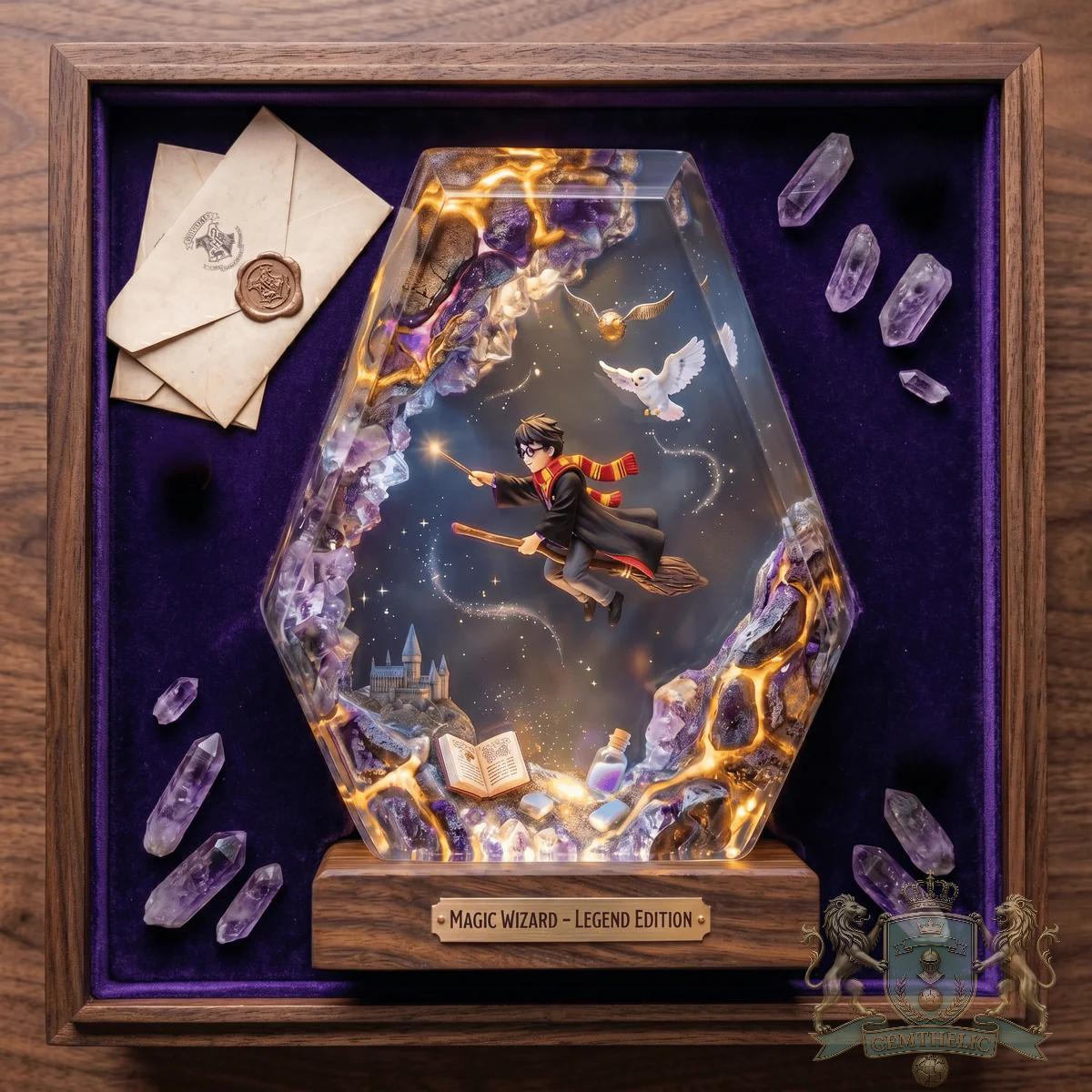 Harry Potter Magic Wizard Legend Diorama Lamp - Detail View