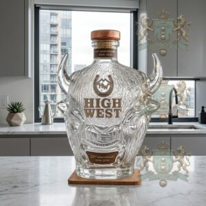 High West 20th Anniversary Bison Head Park City Utah Whiskey Bottle