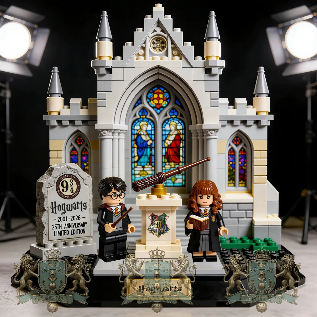 Hogwarts 25th Anniversary Building Blocks Set - Front View