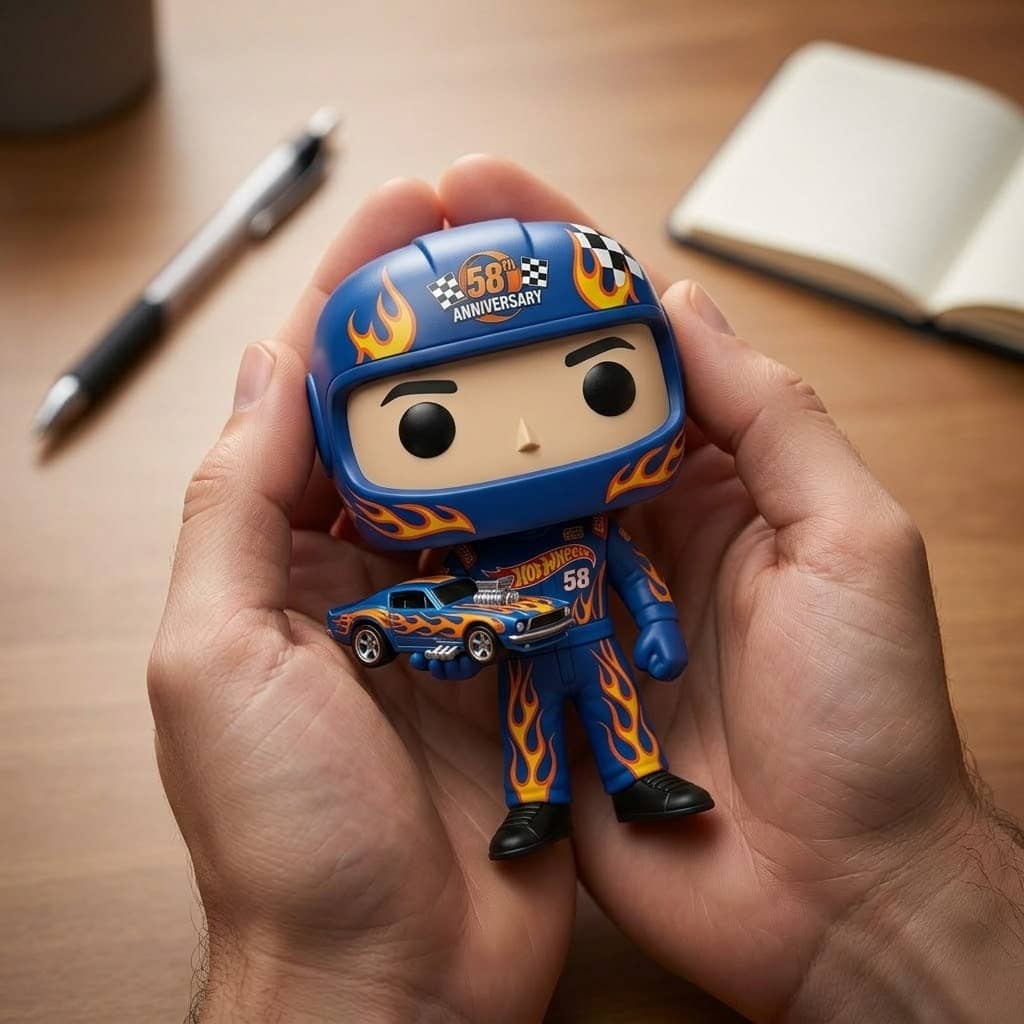Hot Wheels 58th Anniversary Driver Funko Pop Figure - Detail View