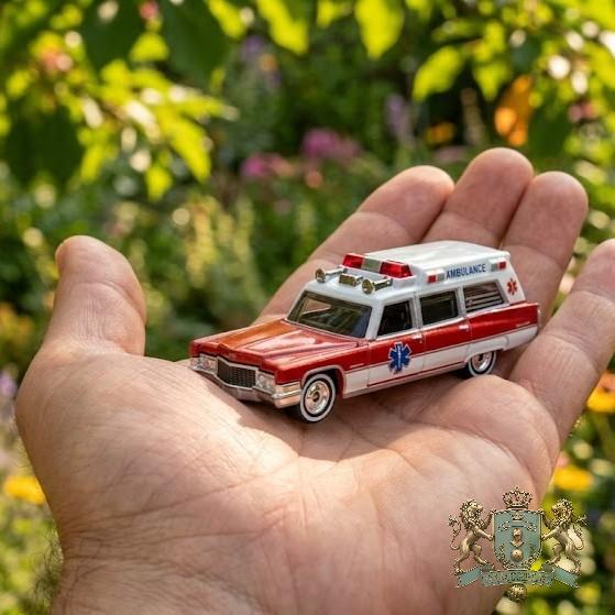 Hot Wheels American Ambulance Est 1970s - Detail View