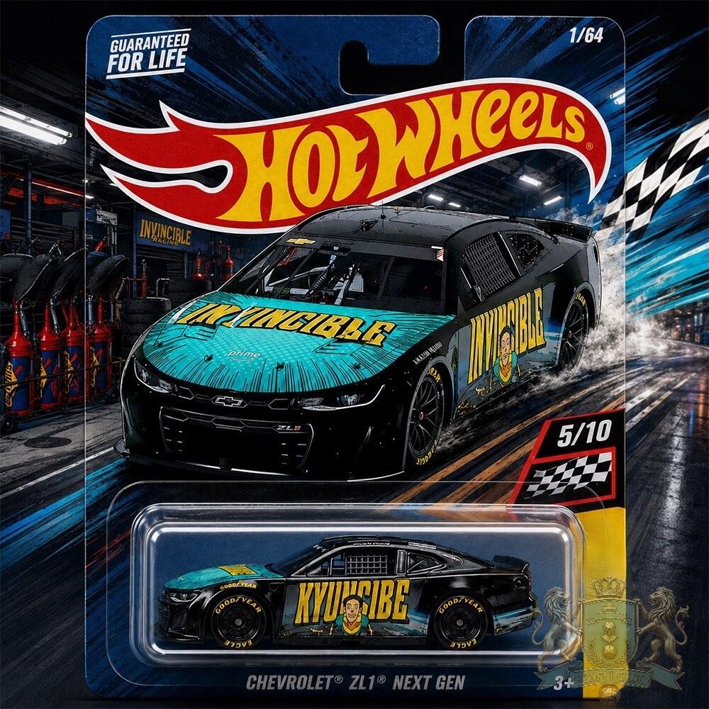 Invincible Racing Chevrolet ZL1 Next Gen 5/10 Hot Wheels - Front View