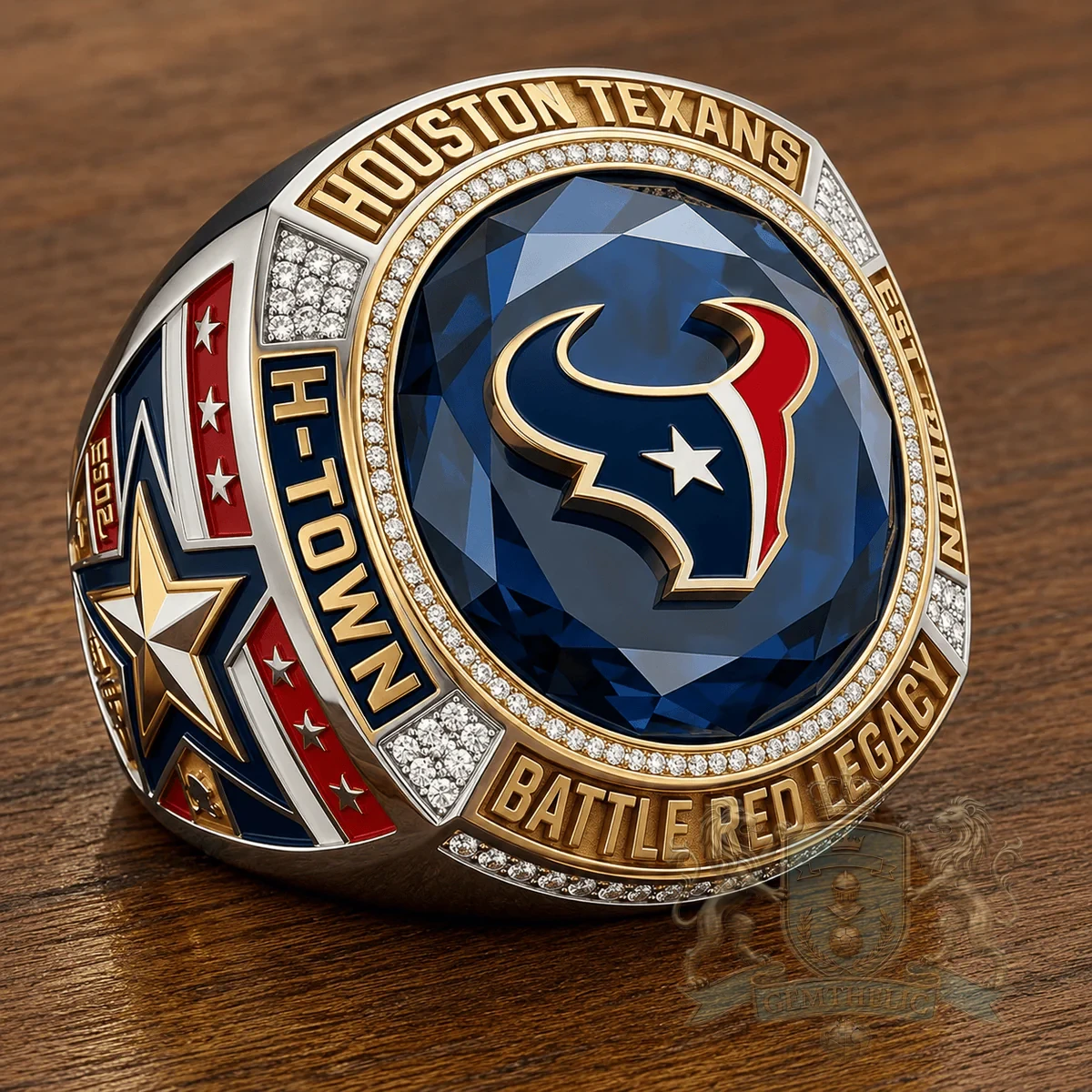 Houston Texans Battle Red Legacy 2026 Legacy Ring - Detail View
