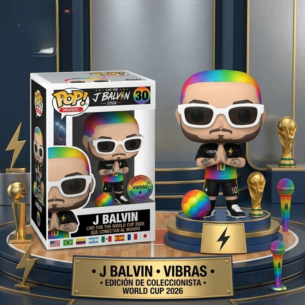 J Balvin World Cup 2026 Vibras Funko Pop Figure - Front View