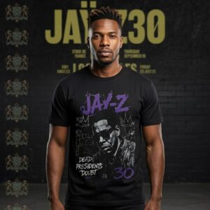 Jay-Z 30 Tour Dead Presidents Doubt Hustle Hard Stay Humble T-Shirt