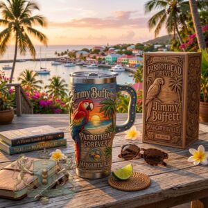 Jimmy Buffett Parrothead Forever Margaritaville Insulated Tumbler