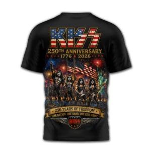 KISS 250th Anniversary American Flag T-Shirt