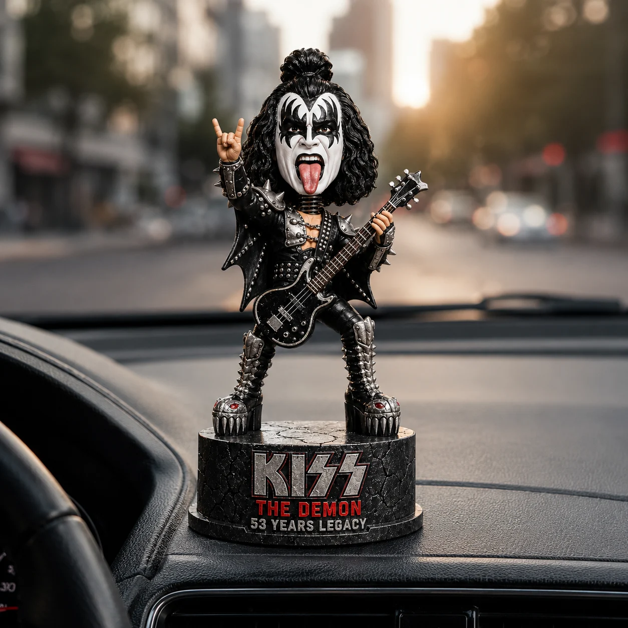 KISS The Demon 53 Years Legacy Bobblehead - Detail View