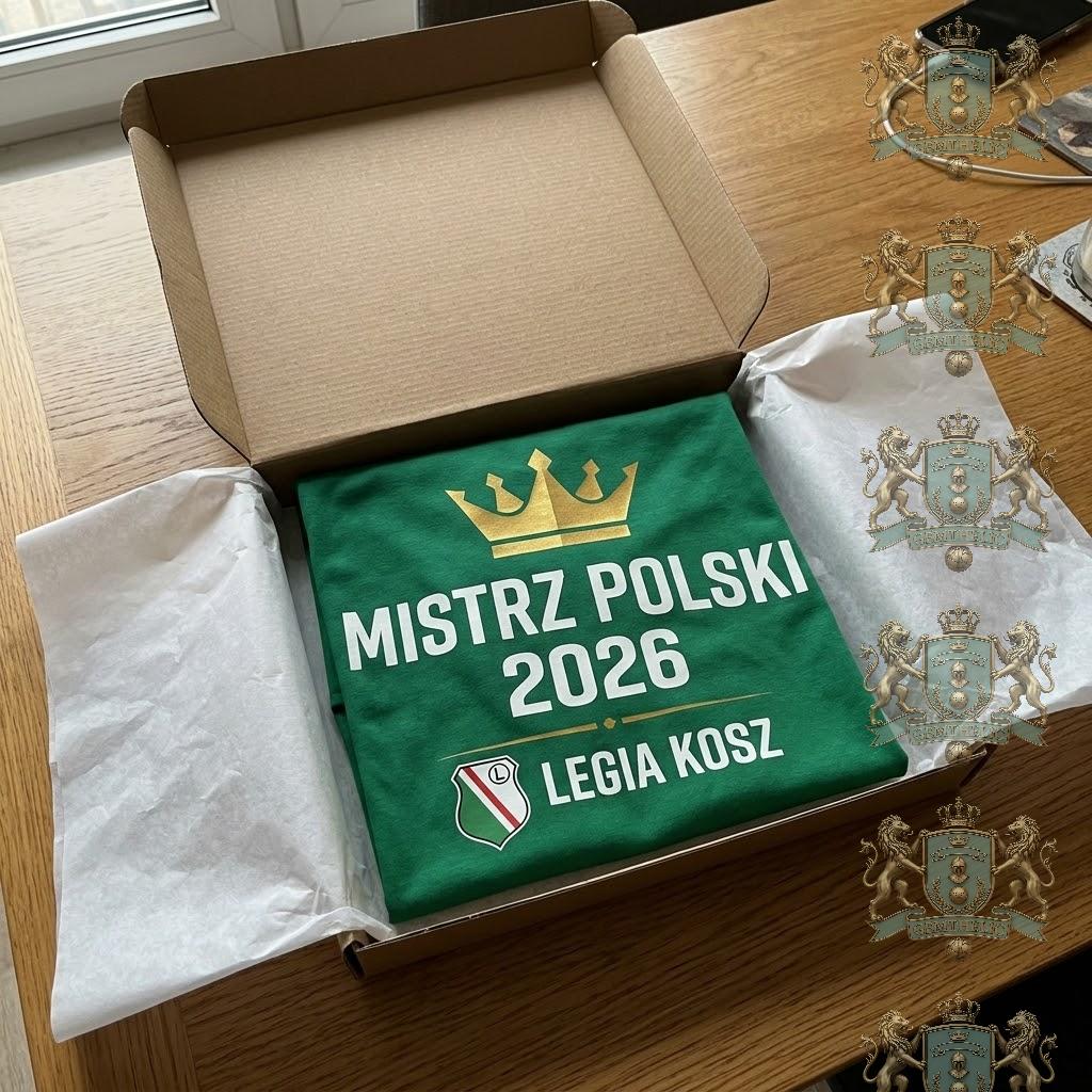 Legia Kosz 9th Polish Champion 2026 T-Shirt - Detail View