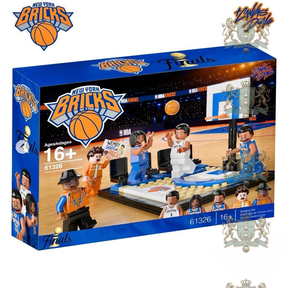 NBA Finals San Antonio Spurs New York Knicks Wembanyama Building Set