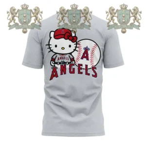 Los Angeles Angels Hello Kitty Baseball T-Shirt