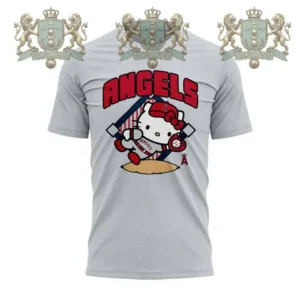 Los Angeles Angels Hello Kitty Baseball T-Shirt
